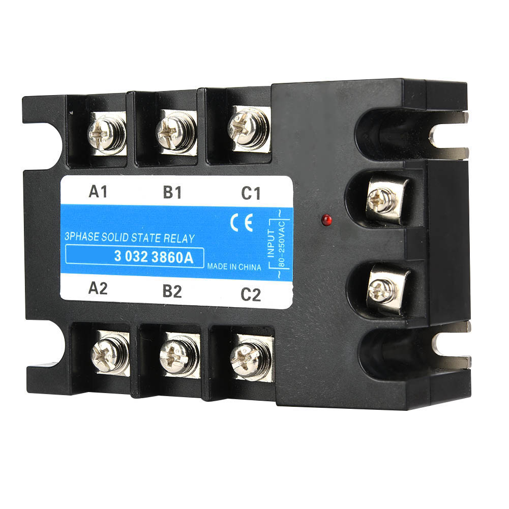 Dreiphasen-halbleiterrelais 80-250vac Eingang Ssr3 Ac Ac Elektrische Geräte Für Cnc-maschinen (berm-3 032 3860a（60a） )