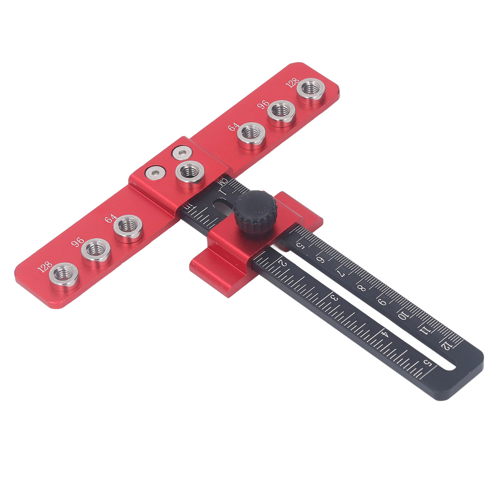 Schablonenwerkzeug Für Schrankbeschläge Aus Aluminiumlegierung, Schubladengriff-bohrführung, Verstellbarer Stanzpunkt, Schrankschablone