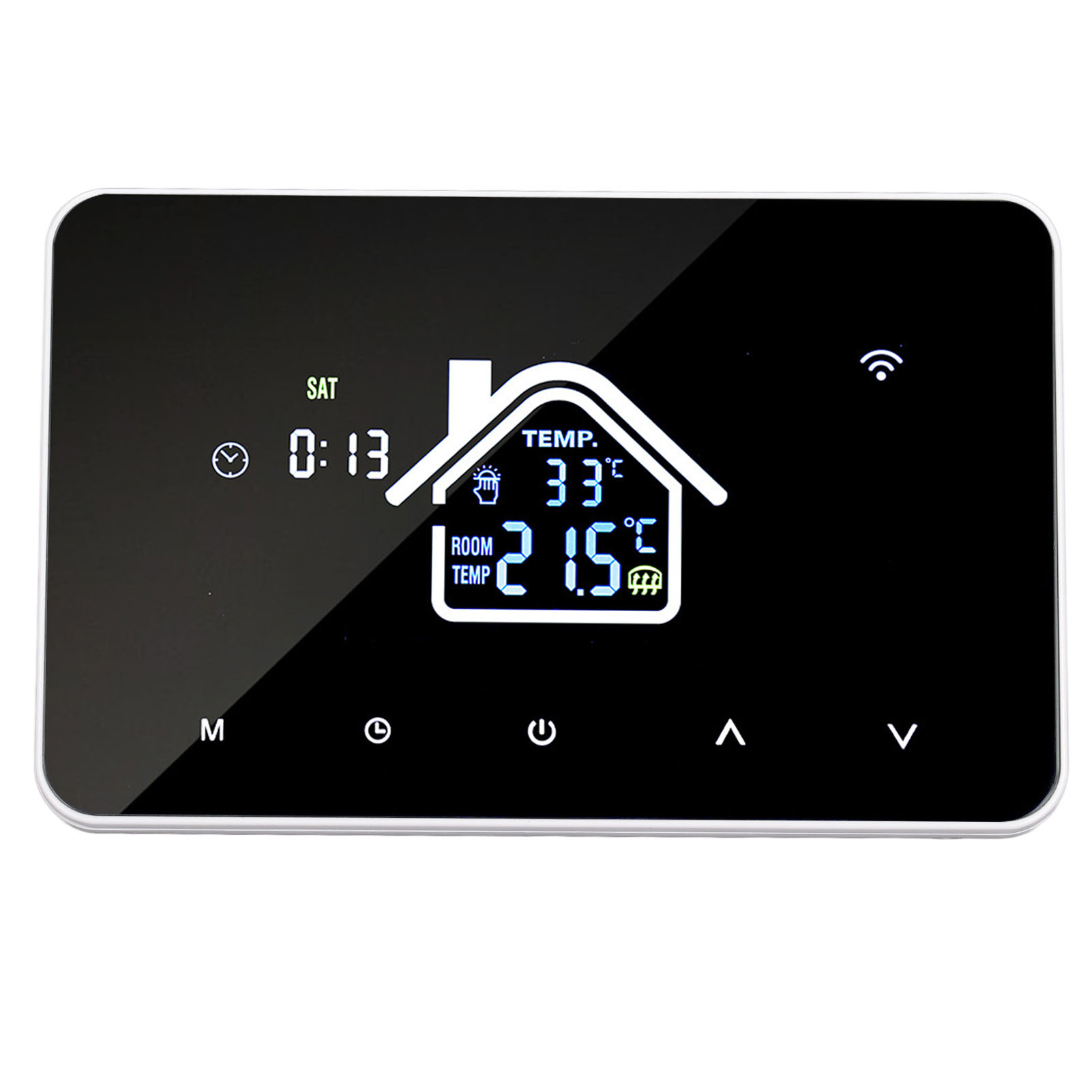 Fußbodenheizungsthermostat 16a Mit 4,3-zoll-touchscreen, Hochpräzise Temperaturregelung Für Zuhause, 230 V Wechselstrom (ohne Wlan-version)