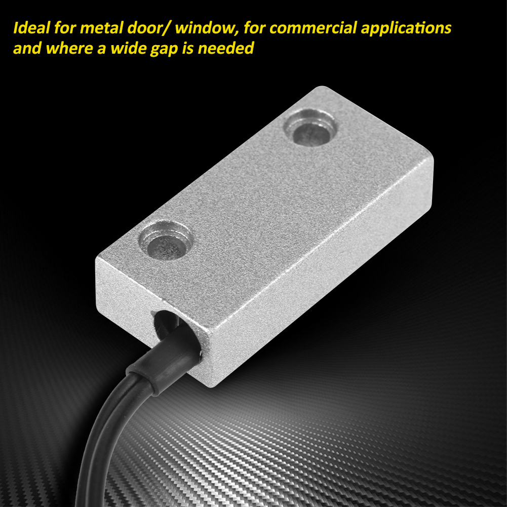 Ein Paar Normalerweise Geschlossene Magnetische Fenster- Und Türsicherheitsalarmschalter Mit Metallgehäuse
