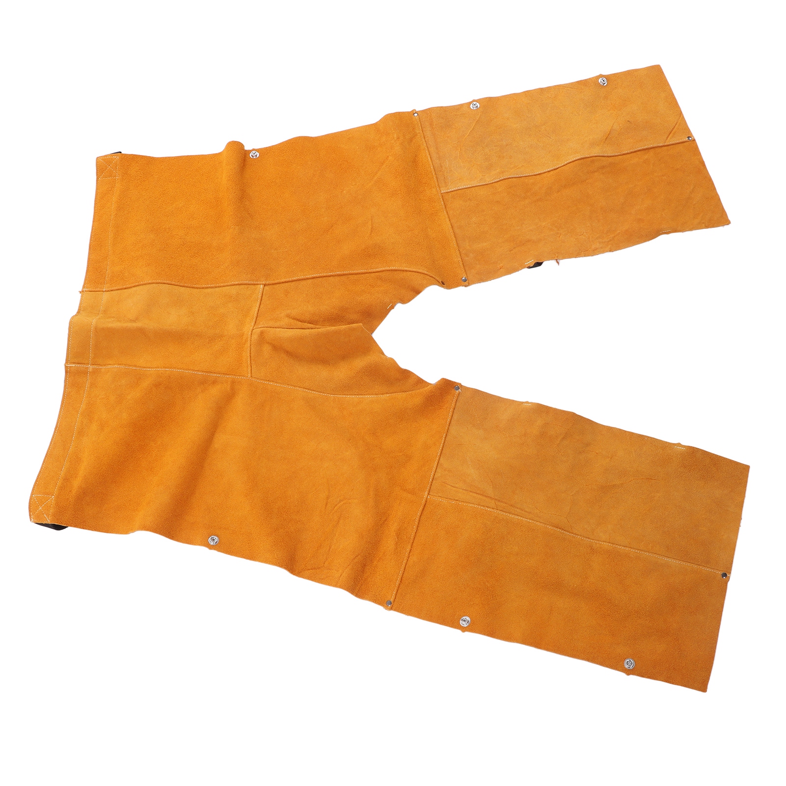 Schweißerschutzhose, Lederschürze, Verstellbar, Geteilte Beinabschlüsse, Feuerfest, Verschleißfest, Schutzkleidung