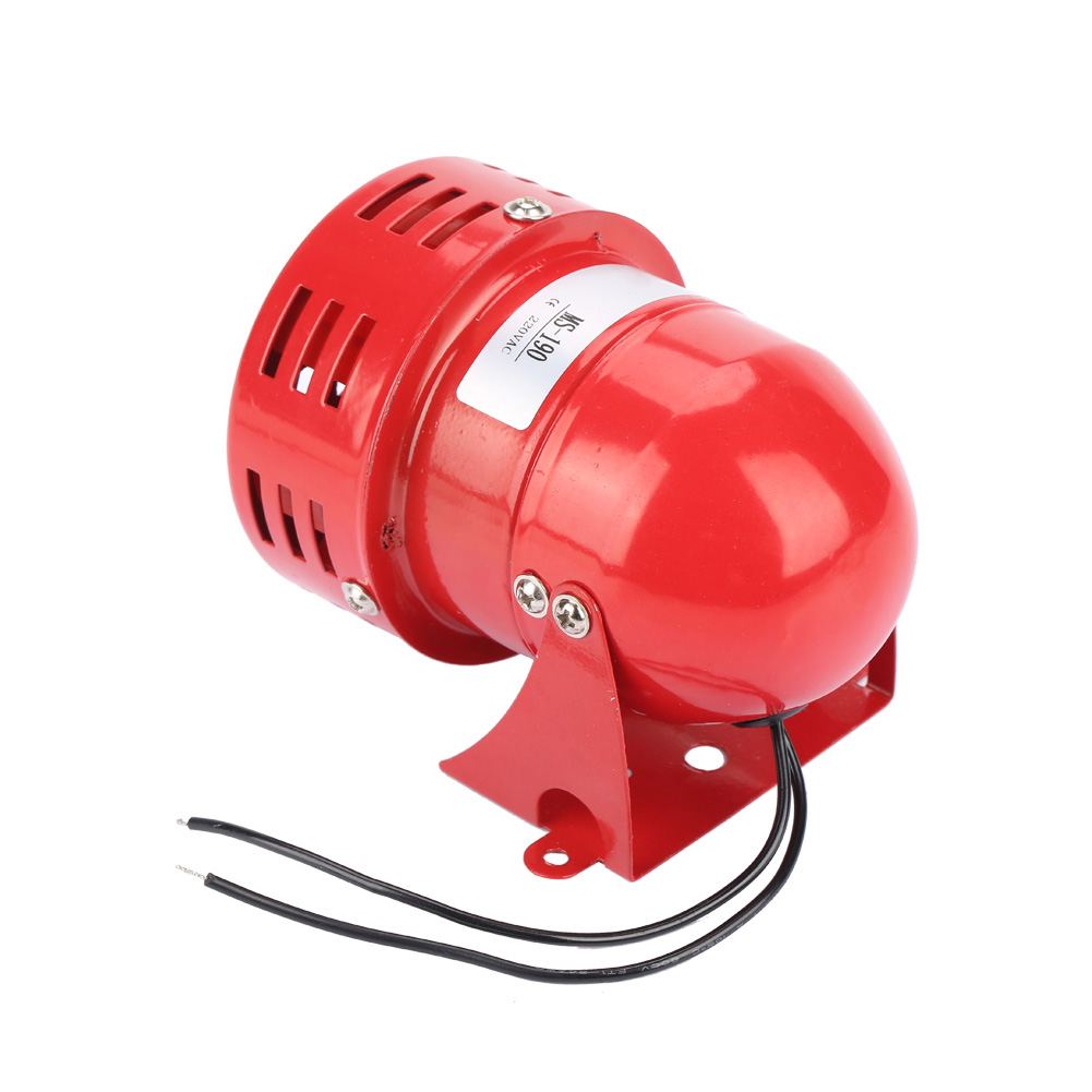 220v 120db Rote Mini-metall-motoralarmanlage Mit Industrie-sound Und Elektrischem Diebstahlschutz Ms-190