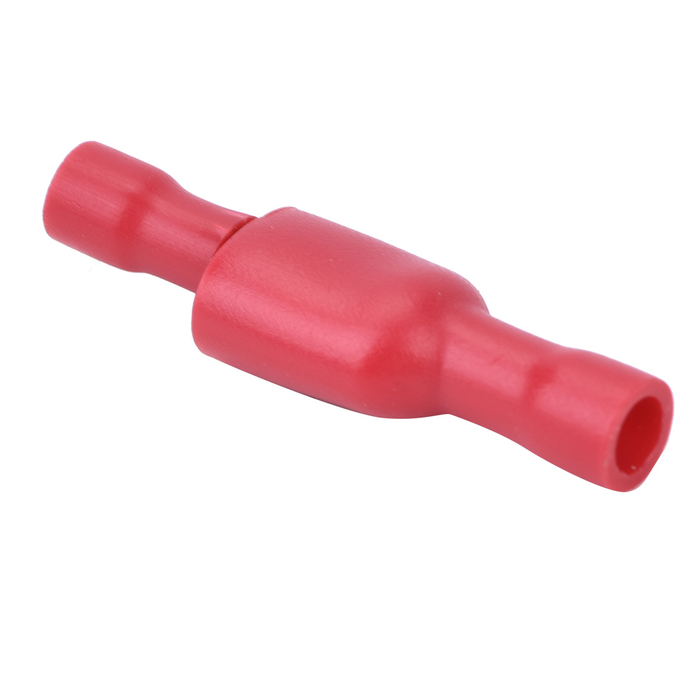 100 Stück Crimp-anschlüsse, Stecker/buchse, Isolationsschutzkappe Mit Mdd1.25-250x50 Fdfd1.25-250x50, Rot