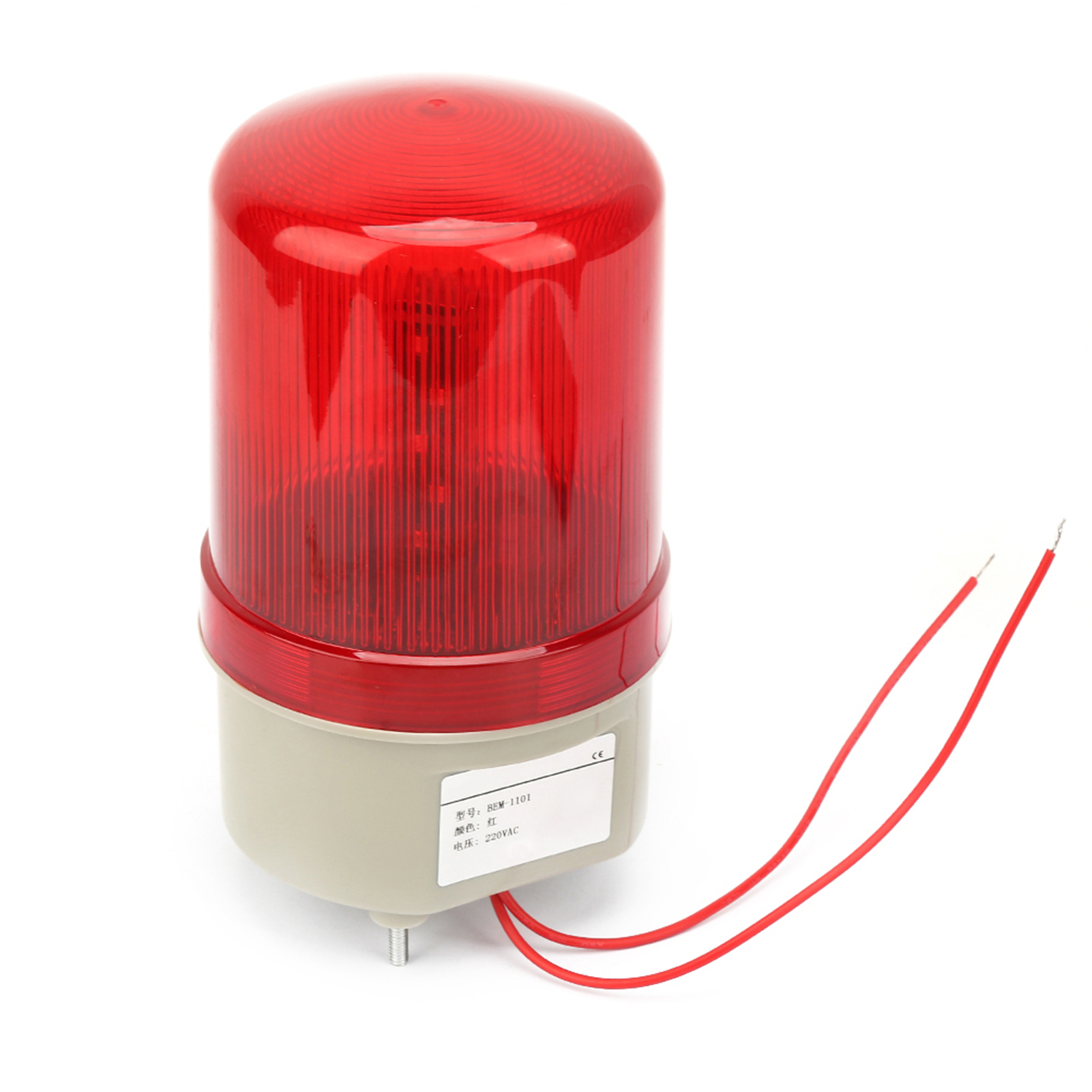 220 V Ac Rotierendes Blinksignal, Rote Led-warnleuchte, 97 Mm Durchmesser