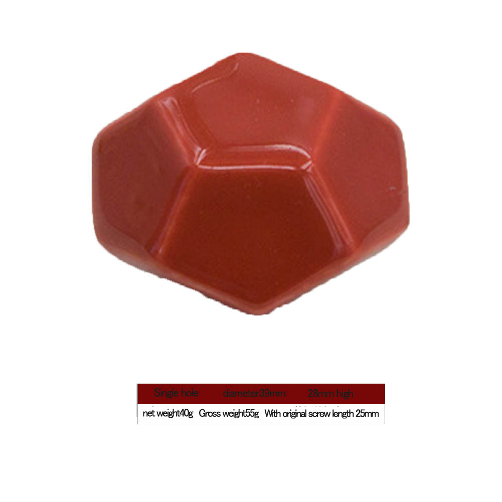 Türgriff Aus Keramik In Diamantform Für Schubladen, Schränke Und Kleiderschränke (rot)