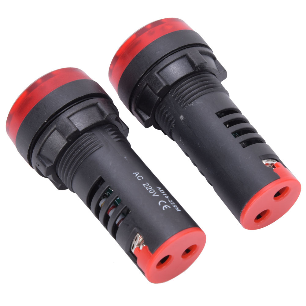 10 Stück Berm Rote Led-summer Ad16-22sm Summer Piepton Blinkalarmanzeige Ac220v