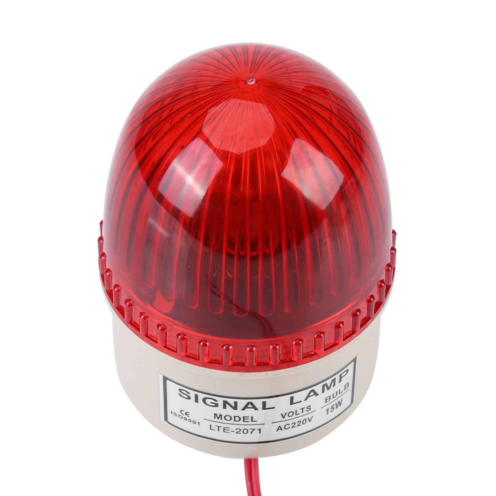 1 Stück Ac 220v 15w Led-blitzleuchte Warnlampe Für Industriemaschinen, Rot