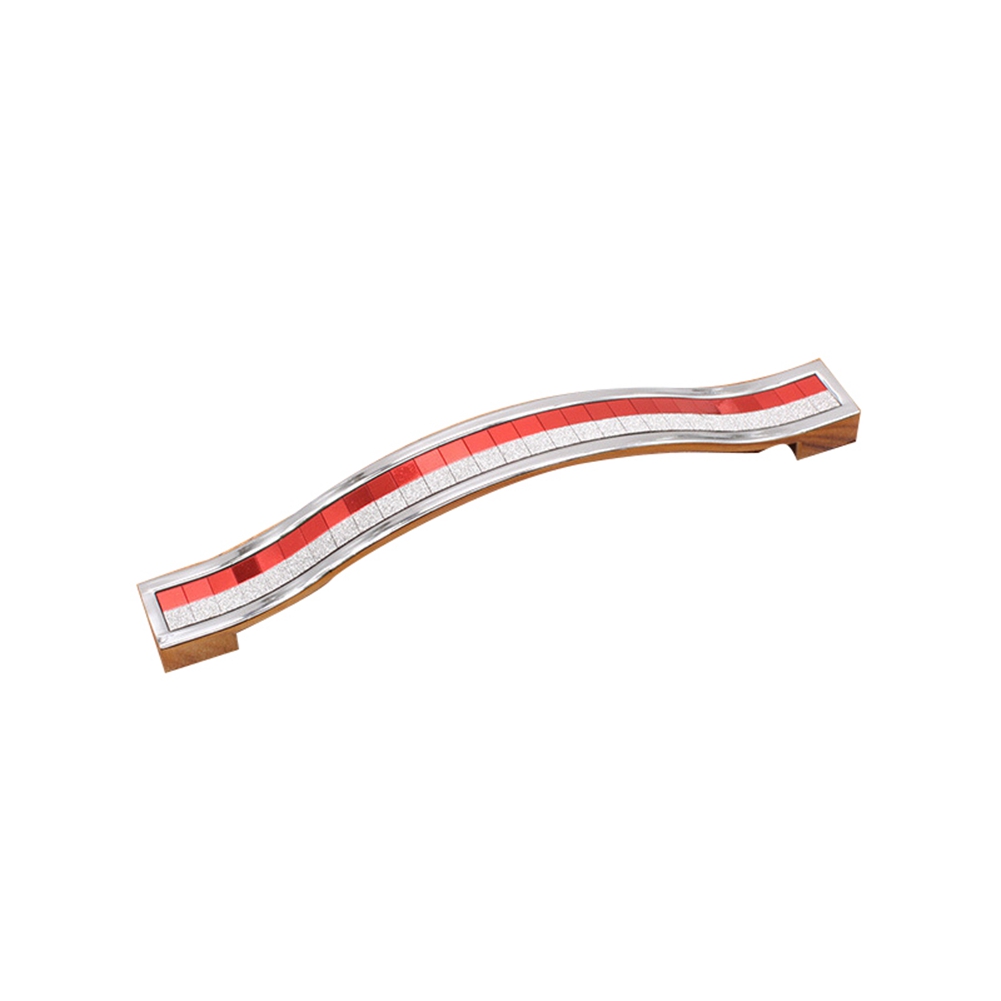 Türknauf Aus Zinklegierung, Schubladengriff, Schrankgriff, Möbelbeschlag (halbrot, 96 Mm)