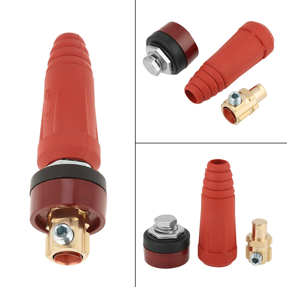 1 Stück/set Dkj35-50 Roter Schnellanschlussstecker Mit Buchse Für Schweißgeräte