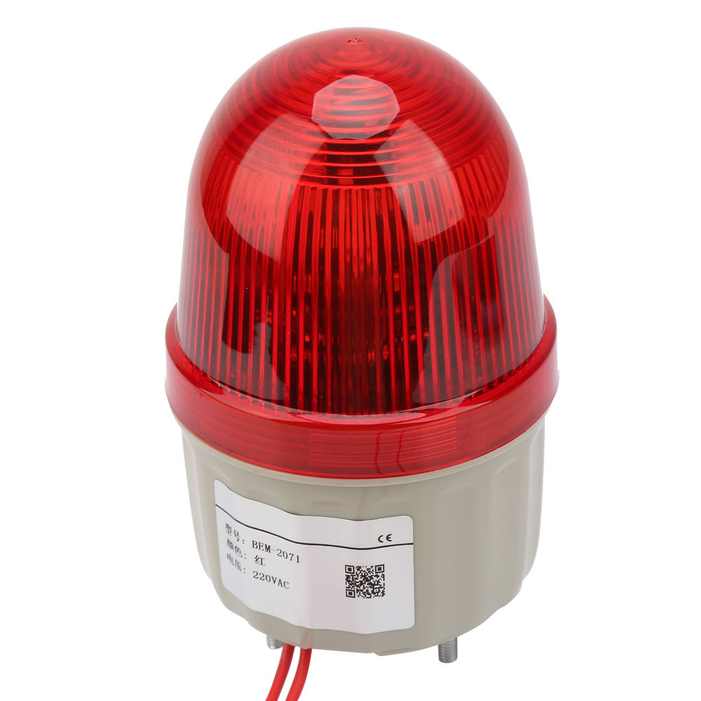 220-v-wechselstrom-blitzsignalleuchte, Feststehende Rote Led-warnleuchte, 75 Mm Durchmesser