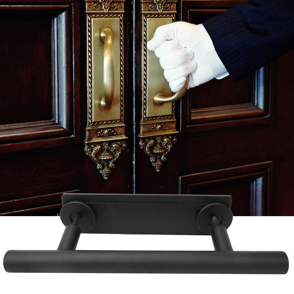 Scheunentorgriff, Zweiseitiger Schiebetürgriff, Schrank-, Schuppen- Oder Möbelgriff, Schwarz