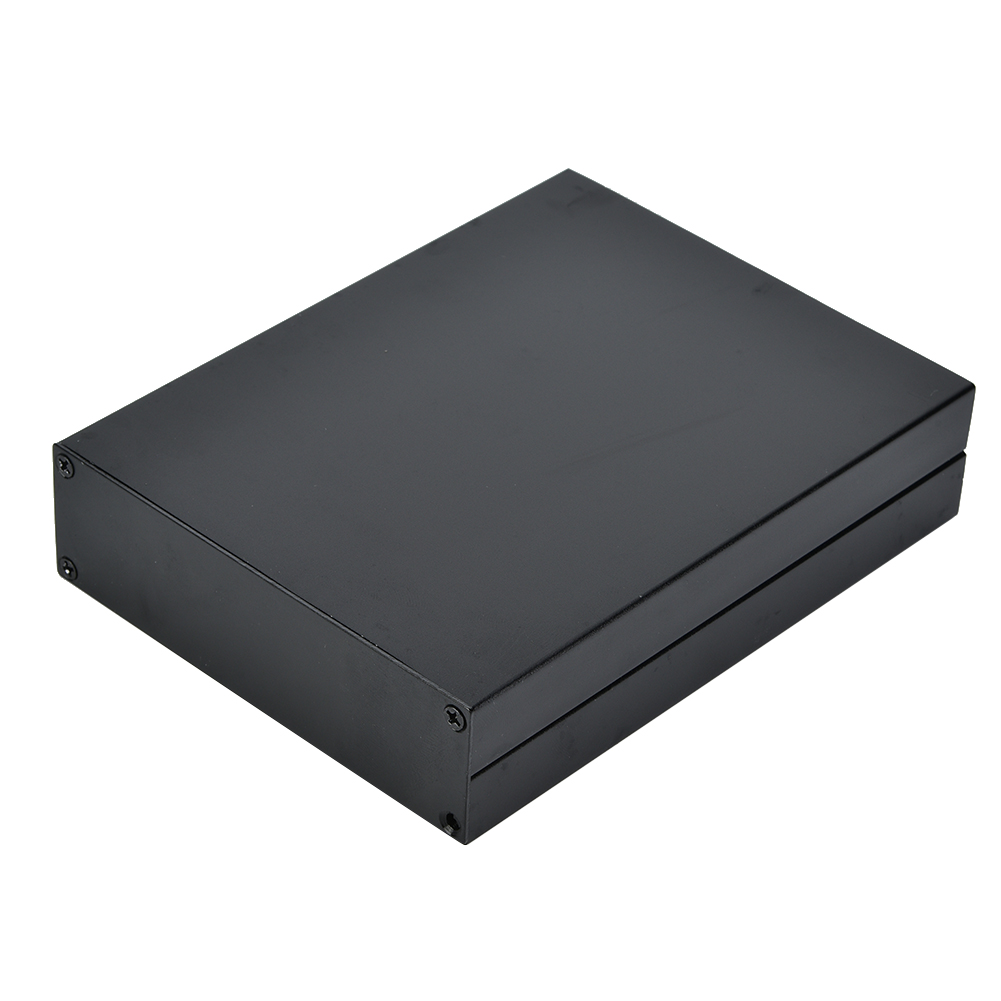 Elektronikprojekt-aluminiumgehäuse Für Leiterplatten, Instrumentenkühlung, 33 X 114 X 150 Mm, Schwarz