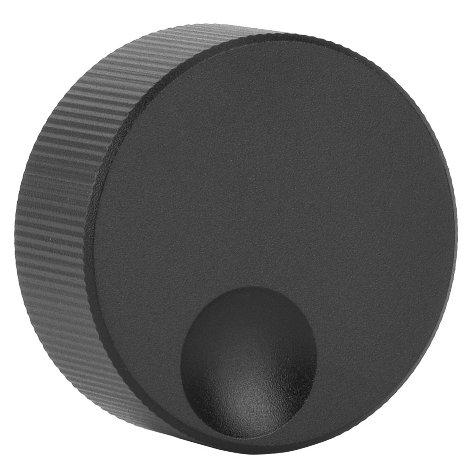 32x13mm Lautstärkereglerknopf, Schwarz Mattiert, Massiver Aluminiumknopf Für 6mm Potentiometer