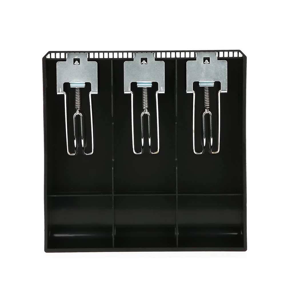 Kassenschubladeneinsatz, Ersatz-dreifachbox Mit Metallclip (schwarz)