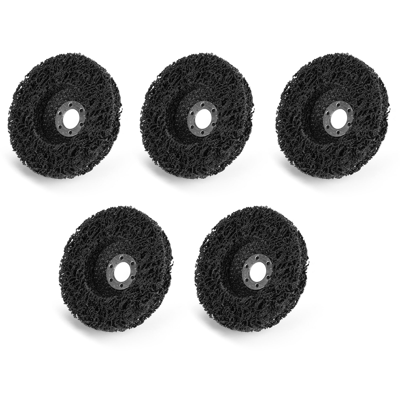 5 Stück 100 Mm Schwarze Poly-streifen-scheiben-werkzeug Zur Lack- Und Rostentfernung Für Winkelschleifer