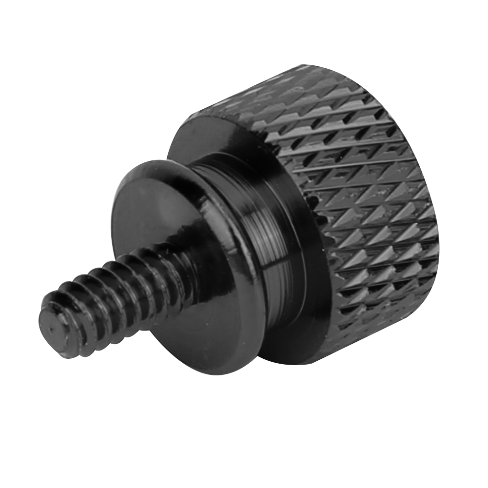 20-teiliges Set Handfester Schrauben Aus Aluminiumlegierung, Rändelschrauben, Anodisch Oxidiert, 6-32 Zähne (schwarz)