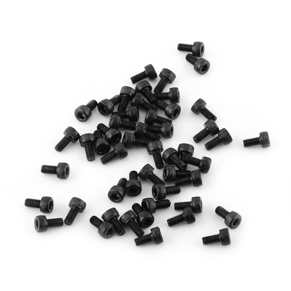 M3 Schwarze Innensechskantschrauben (m36mm, Vollgewinde, 50 Stück)