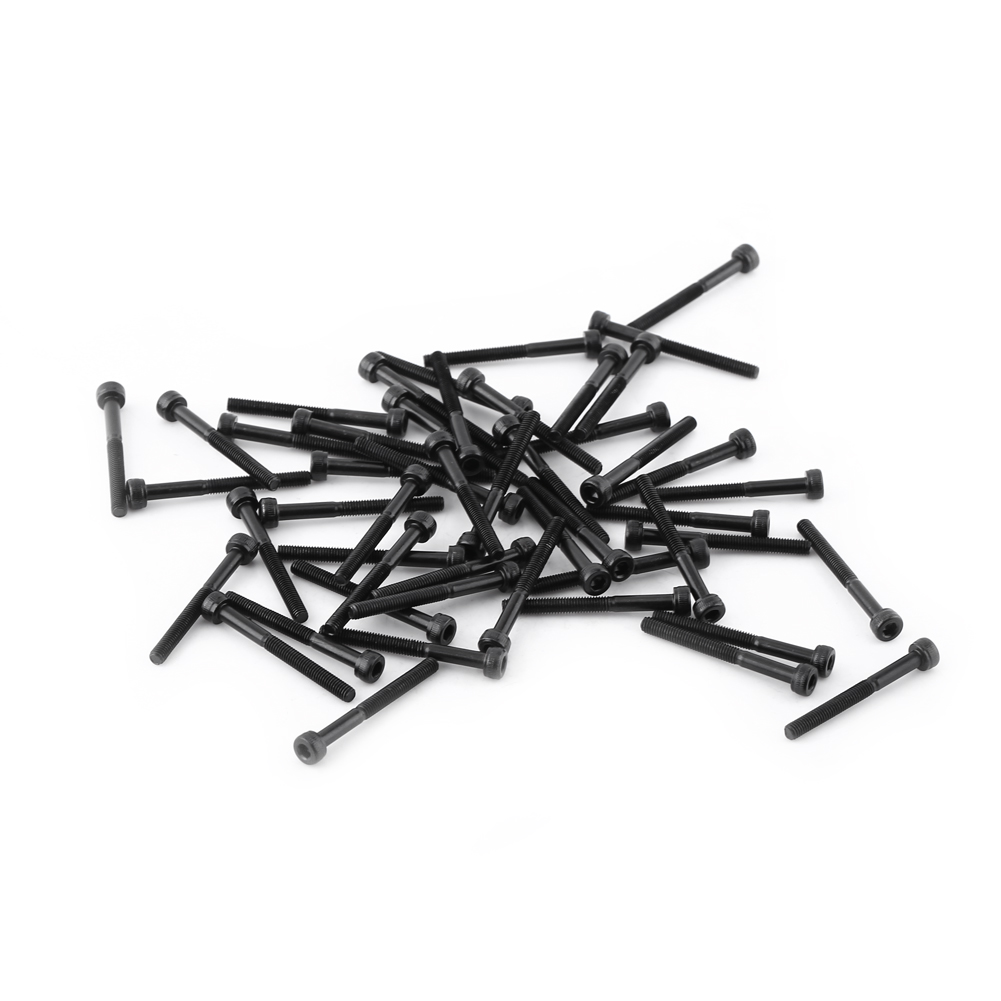 M3 Schwarze Innensechskantschrauben (m330mm, Teilgewinde, 50 Stück)