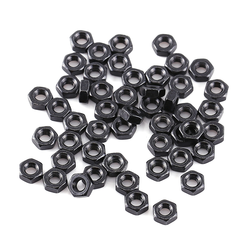M3 Schwarze Sechskantschrauben Aus Legiertem Stahl Mit Sechskantmuttern Und Unterlegscheiben (zylinderkopf)