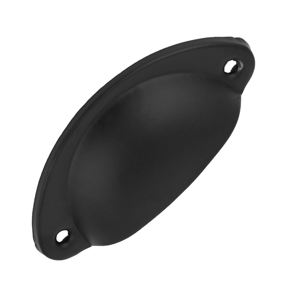 Metall-schubladen-schrank-möbelknopf, Antiker Muschelgriff, Handbeschläge (schwarz)