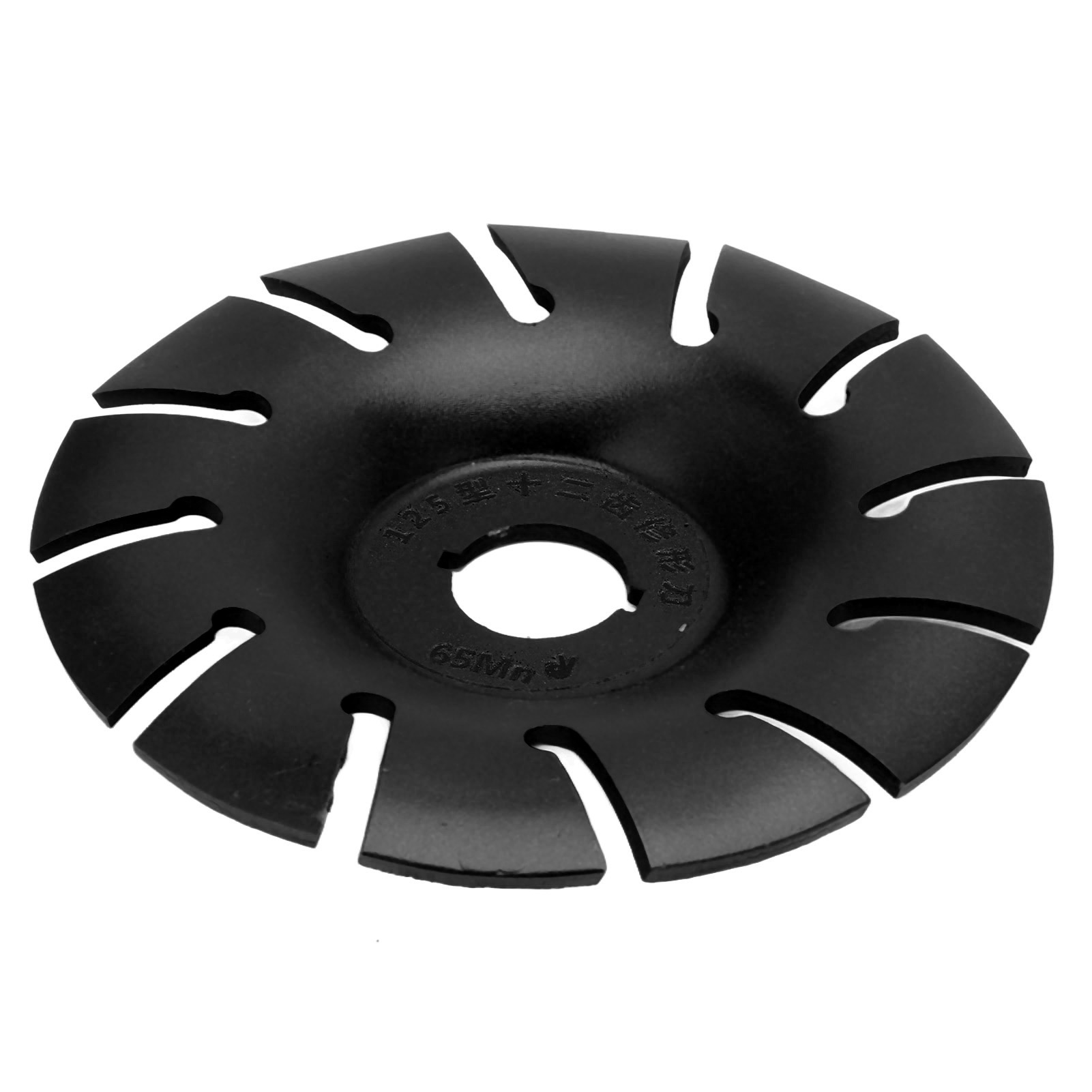 Holzschnitzscheibe 125 Mm Edelstahl 12 Zähne Zubehör Für Winkelschleifer Schwarz