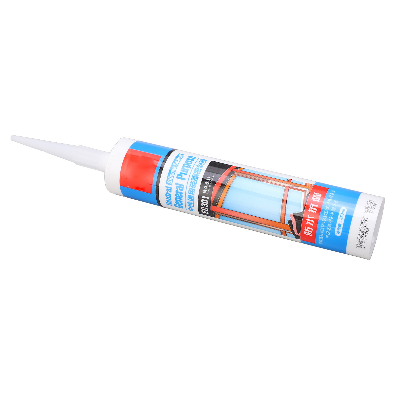 Silikon-dichtstoff, Wasserdicht, Stoßfest, Transparent, Glaskleber Für Dekorationszwecke, 270 Ml