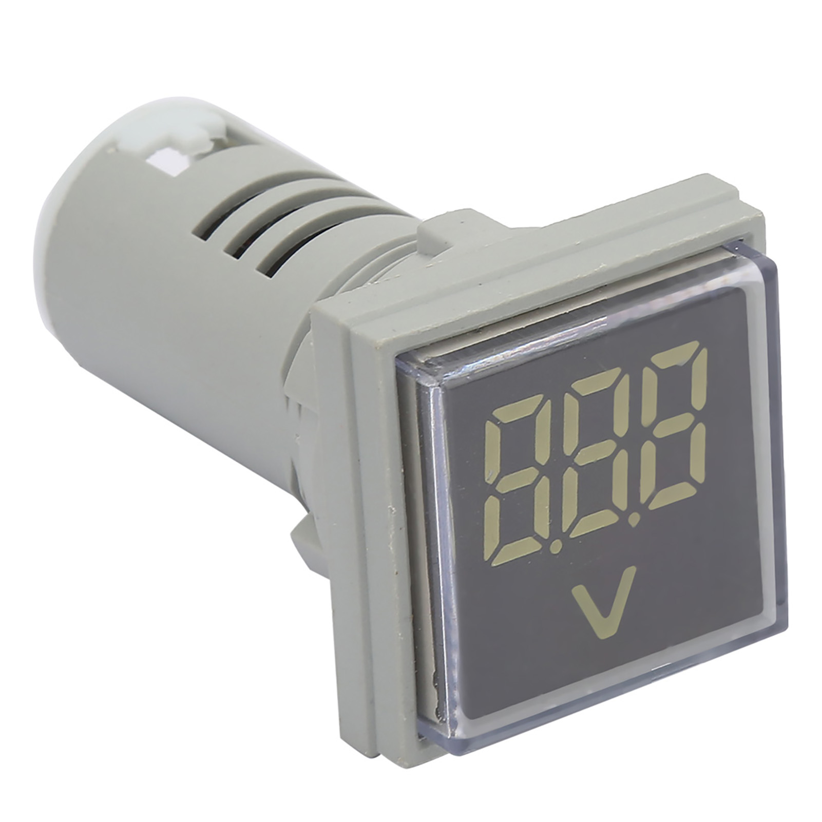 60-500v Quadratisches Led-display Wechselspannungssignalanzeige Digitales Voltmeter (weiß)