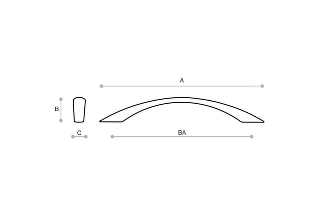 So-tech - Bogengriff HE08 ba 128 mm Edelstahloptik