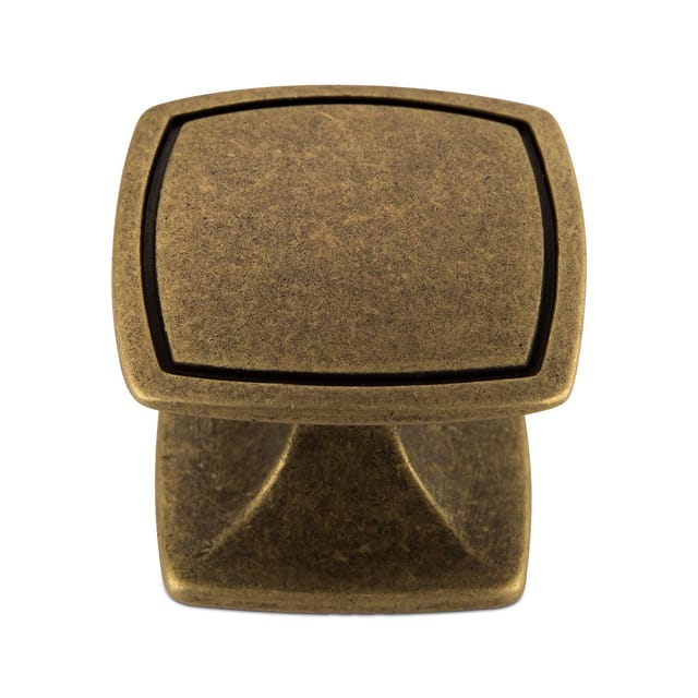 So-tech - Stil-/ Landhausknopf leni 39 x 39 x 30 mm Altmessingoptik
