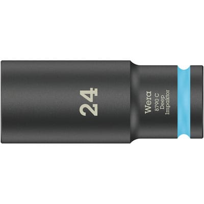 8790 c Impaktor Deep 05004839001 Innen-Sechskant Steckschlüsseleinsatz 24 mm 1/2' (12.5 mm - Wera