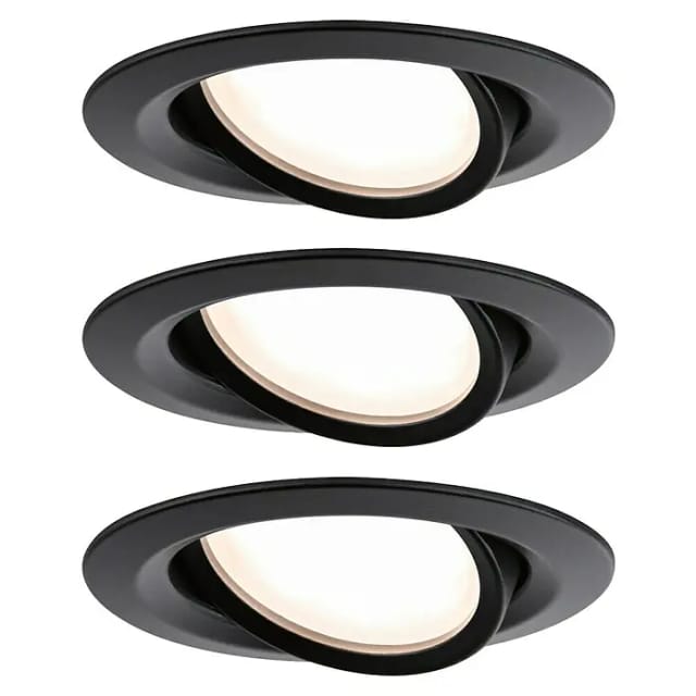 Paulmann 93080 Set Nova Plus LED-Einbauleuchte LED 18 W Schwarz