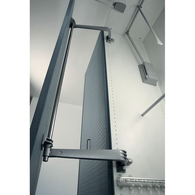 Servetto - Schwenktürbeschlag motion-v kb 600 mm, Druckgussaluminium grau lackiert