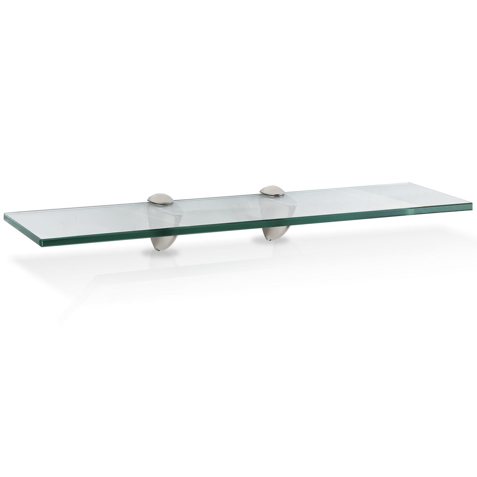 Jiubiaz Glasboden Wandregal 60 X 10 X 0,8 Cm, Glasregal Klarglas Mit Halterung, Badregal Ablage Hängeregal Für Badezimmer