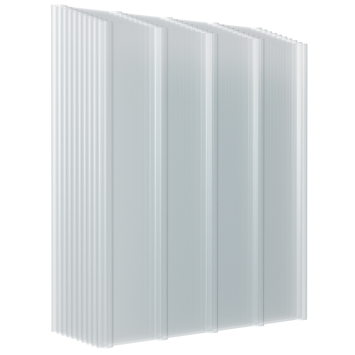 Jiubiaz 10x Klare Frp Dachplatten 90x100 Cm 1 Mm Trapezprofil, Uv- & Wetterfest, Hagelsicher, Mit Schrauben Für Gewächshaus Carport