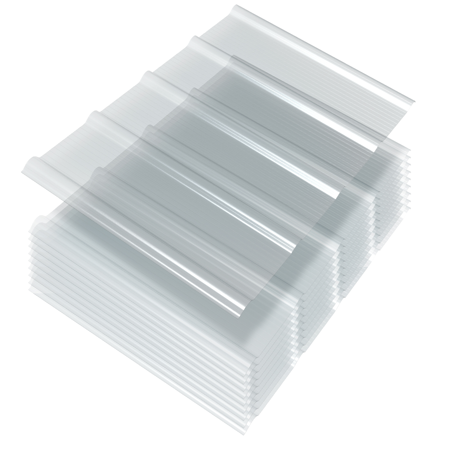 Jiubiaz 10x Klare Frp Dachplatten 90x60 Cm 1 Mm Trapezprofil, Uv- & Wetterfest, Hagelsicher, Mit Schrauben Für Gewächshaus Carport