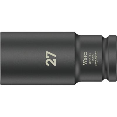 8790 c Impaktor Deep 05004840001 Innen-Sechskant Steckschlüsseleinsatz 27 mm 1/2' (12.5 mm - Wera