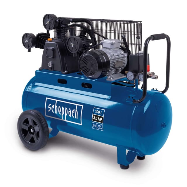 Scheppach - druckluft dreizylinder kompressor 100 liter 10 bar 2200W HC550TC 230V