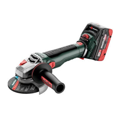 Metabo Akku-Winkelschleifer WVB 18 LT BL 11-125 Quick 2x 5,5 Ah LiHD und Ladegerät