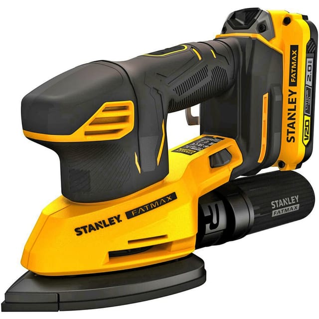 SFMCW221D1S Stanley Ponceuse de finition Stanley SFMCW221D1S-QW 18V 2Ah avec sac de transport