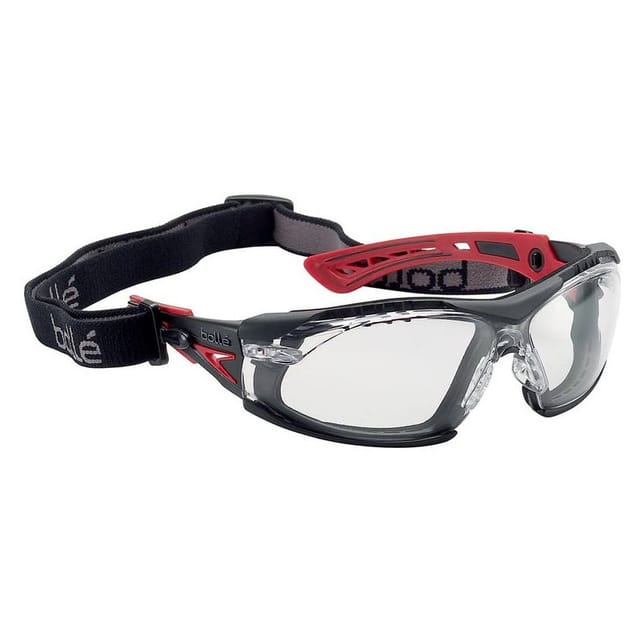 Bollé Safety RUSH+ ASSEMBLED Klare Schutz-Hybridbrille RUSHPFSPSI