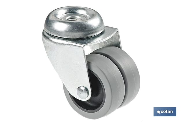 Doppelt durchgehendes Polypropylenrad Ø50 mm