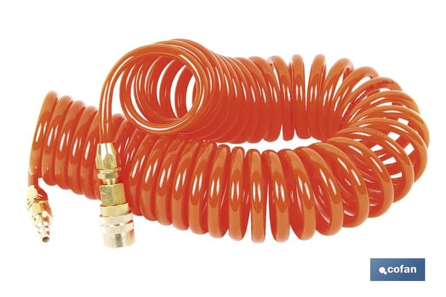 Spirale 15 m. R-1/4 Luftschlauch 6,5x10