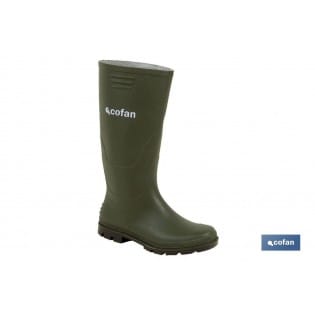 Grüner PVC-Hochwasserstiefel, Größe 48