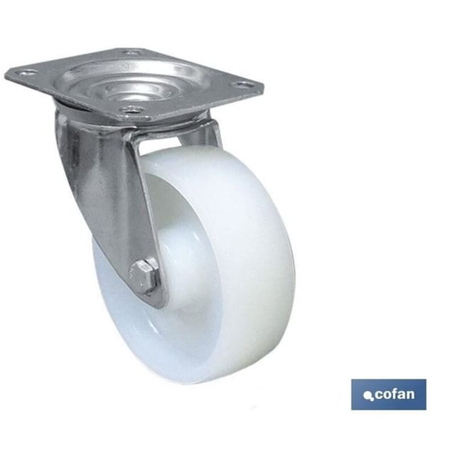 Nylonrad mit Platte Ø125x40mm