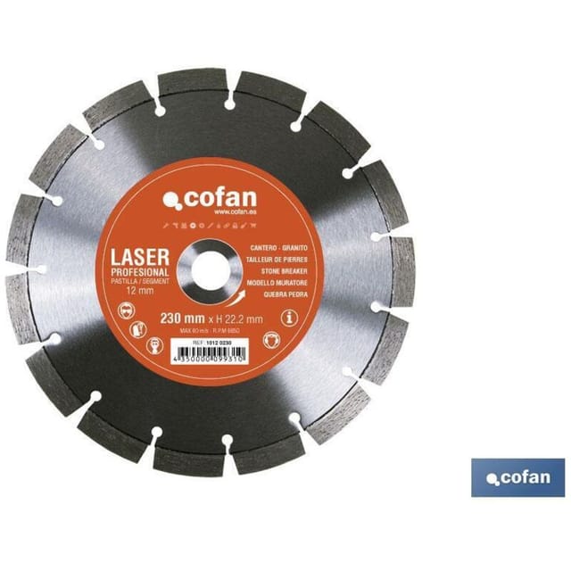 Cofan - Steinmetz-Modell-Diamantscheibe 230 mm.