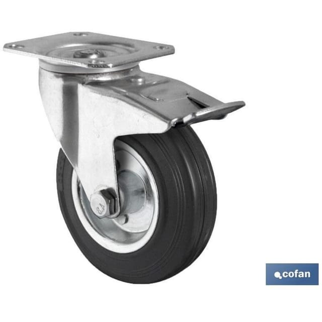 Radplatte/Bremse aus Gummi/Metall Ø125x38mm
