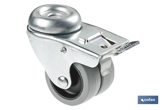 Doppelte Polypropylen-Raddurchführung/Bremse Ø50 mm