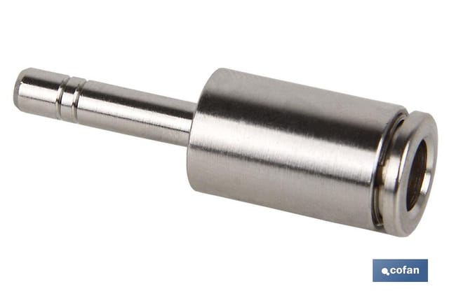 Reduzierte glatte gerade Rohr-Zapfen-Verbindung aus Nickel-Messing. M-12-10