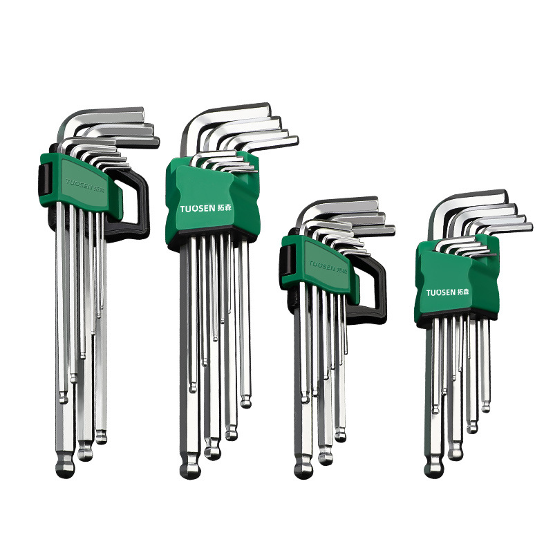 Inbusschlüssel-set – 9-teiliges Set Mit Kugelkopf-inbusschlüsseln (mittlere Länge) 12 Sets Pro Karton 0,33 Kg.