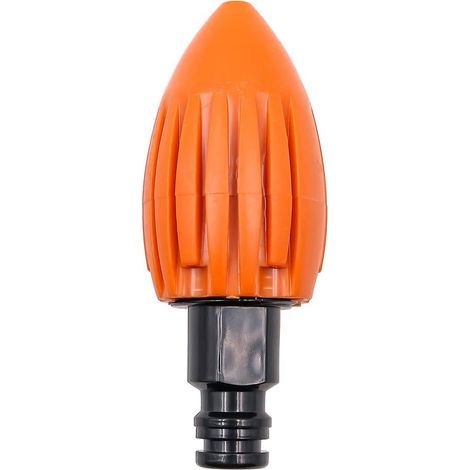 Hochdruck-rohr- Und Kanalreinigungsdüse Mit Schnellanschluss Für Gartenschläuche (orange)